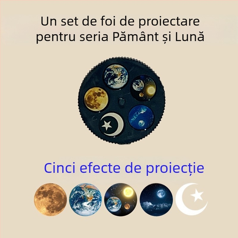 Lampa cu proiecție a cerului înstelat, alimentată prin USB – lampă de noapte de birou, fără control inteligent