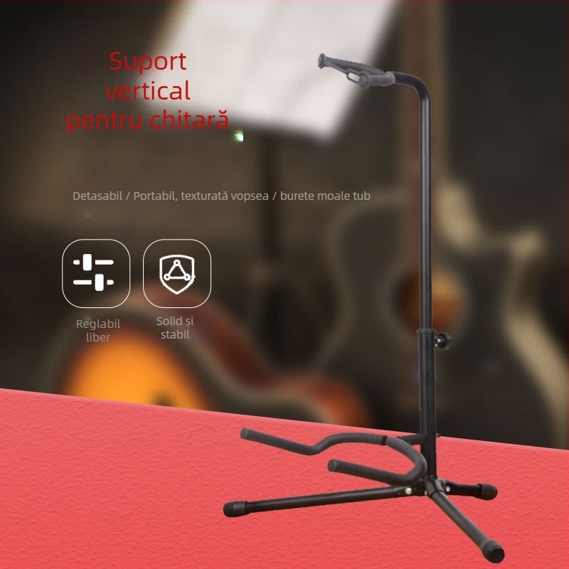 Suport de chitară vertical – compatibil cu chitare acustice, folk, electrice, bass și lăută – Remembering Ming