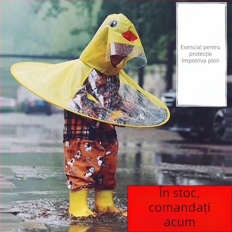 IIAMGHC Poncho de ploaie pentru copii cu desen animat – țesătură PVC, strat impermeabil PVC, destinat copiilor