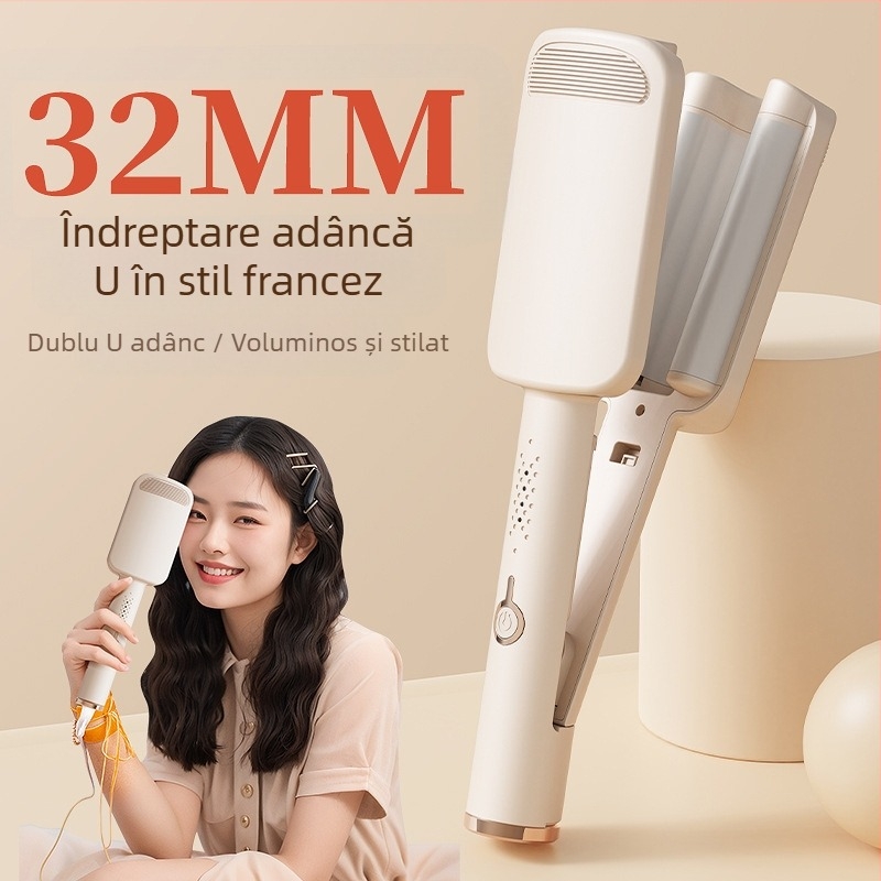 Ondulator de păr pentru uz casnic, diametru al elementului de încălzire 31 mm sau mai mare, aliaj ecologic, carcasă PBT, 35 W, 220 V, timp de styling aproximativ 5 minute