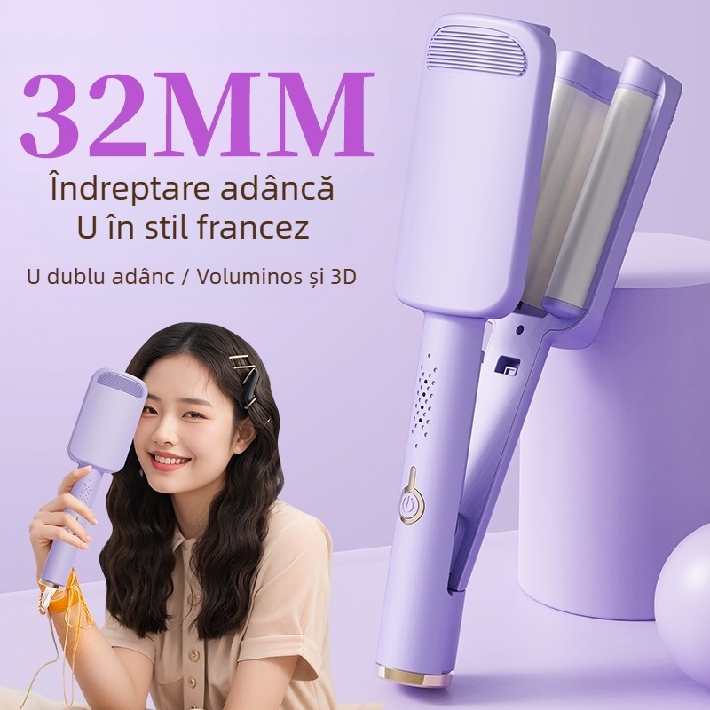 Ondulator de păr pentru uz casnic, diametru al elementului de încălzire 31 mm sau mai mare, aliaj ecologic, carcasă PBT, 35 W, 220 V, timp de styling aproximativ 5 minute