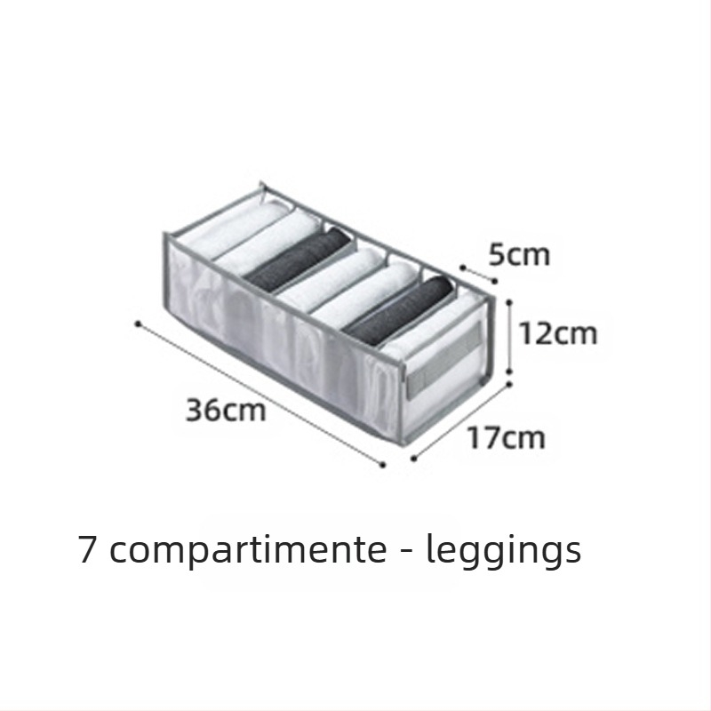 Cub de depozitare din plasă – nylon + plasă, organizator multipurpose pentru lenjerie și accesorii (model Mesh storage)