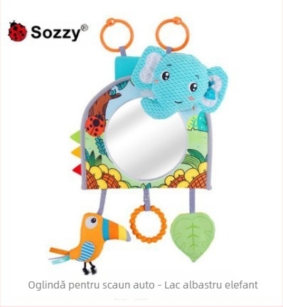 Jucărie plușată atârnată pentru oglinda mașinii, pentru sugari (0–3 ani) – cadou liniștitor