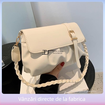 Sheng bangrong geantă PU în stil stradal, cu compartiment interior cu fermoar, construcție rigidă, pentru utilizare zilnică