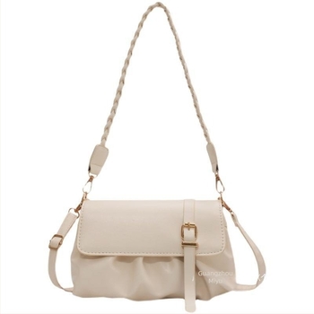 Sheng bangrong geantă PU în stil stradal, cu compartiment interior cu fermoar, construcție rigidă, pentru utilizare zilnică