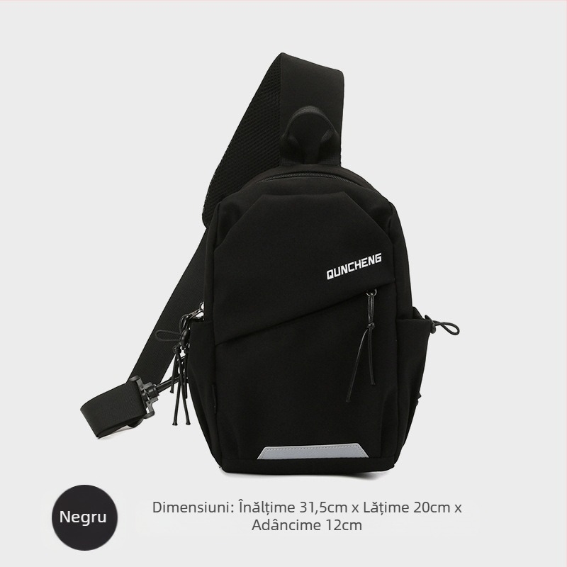 Geantă crossbody din nailon, unisex, model 5030, căptușeală poliester, pentru sporturi în aer liber