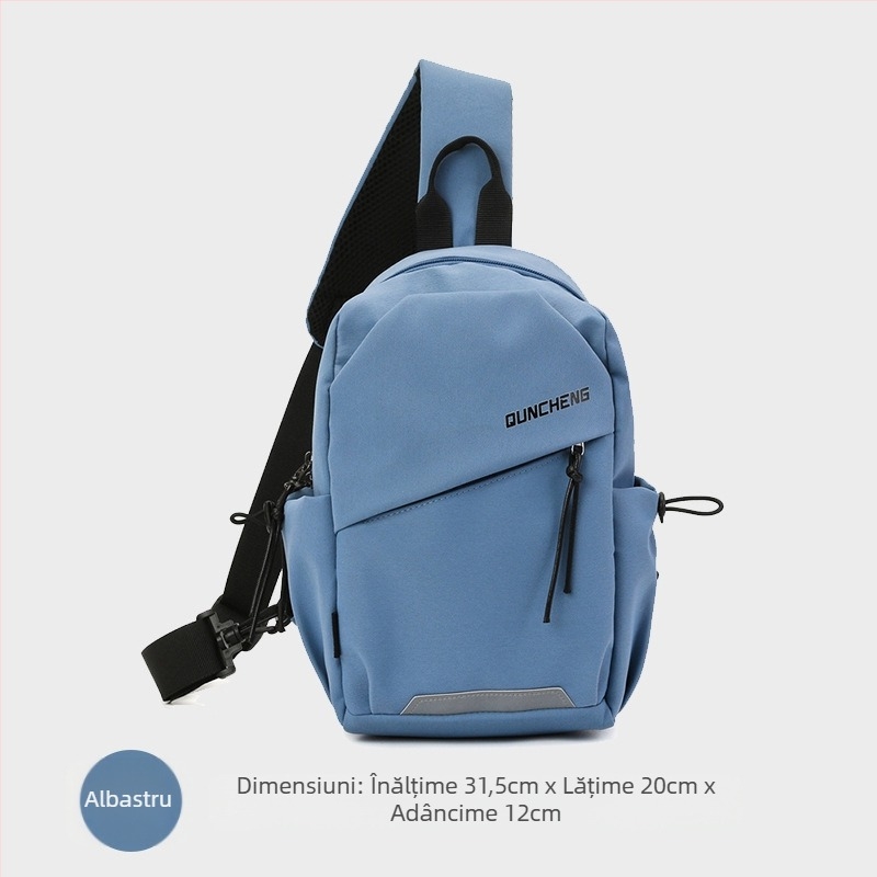 Geantă crossbody din nailon, unisex, model 5030, căptușeală poliester, pentru sporturi în aer liber
