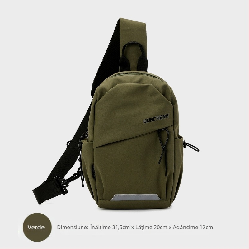 Geantă crossbody din nailon, unisex, model 5030, căptușeală poliester, pentru sporturi în aer liber