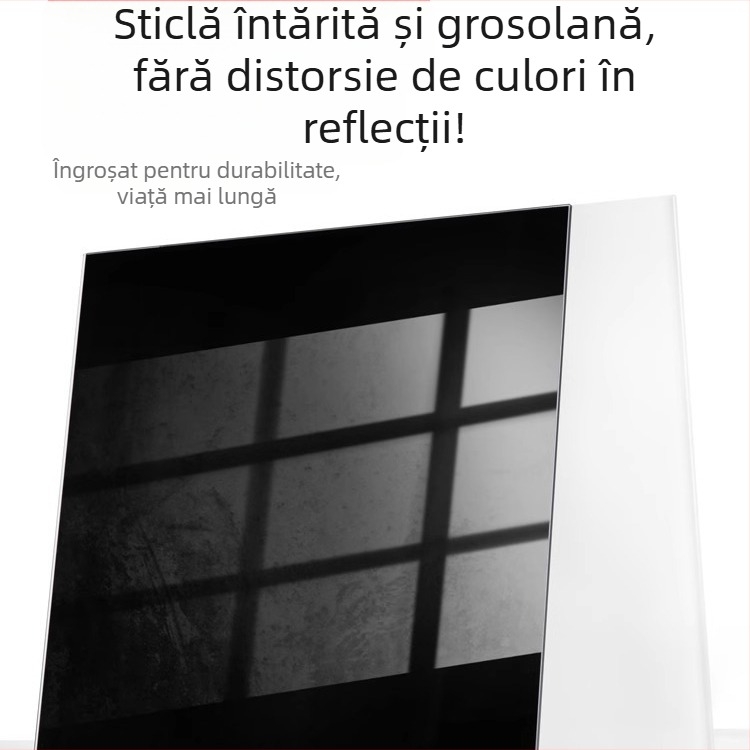 Tavă de fundal din sticlă securizată pentru fotografia de produse; suprafață reflectatoare; greutate 200–800 g