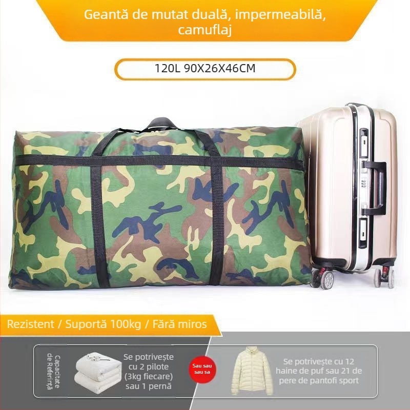 Geantă de depozitare pentru pături și haine, impermeabilă, îngroșată, fără miros, cu două fețe, personalizabilă