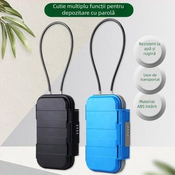 Cutie portabilă pentru telefon și obiecte de valoare cu încuietoare numerică, model G13, ABS