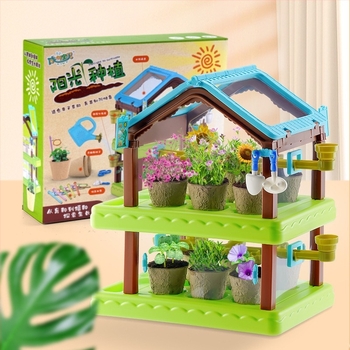 Kit DIY pentru Observarea Creșterii Plantelor - Plastic, Multifunțional, Non-Electric, pentru copii 4–6 ani