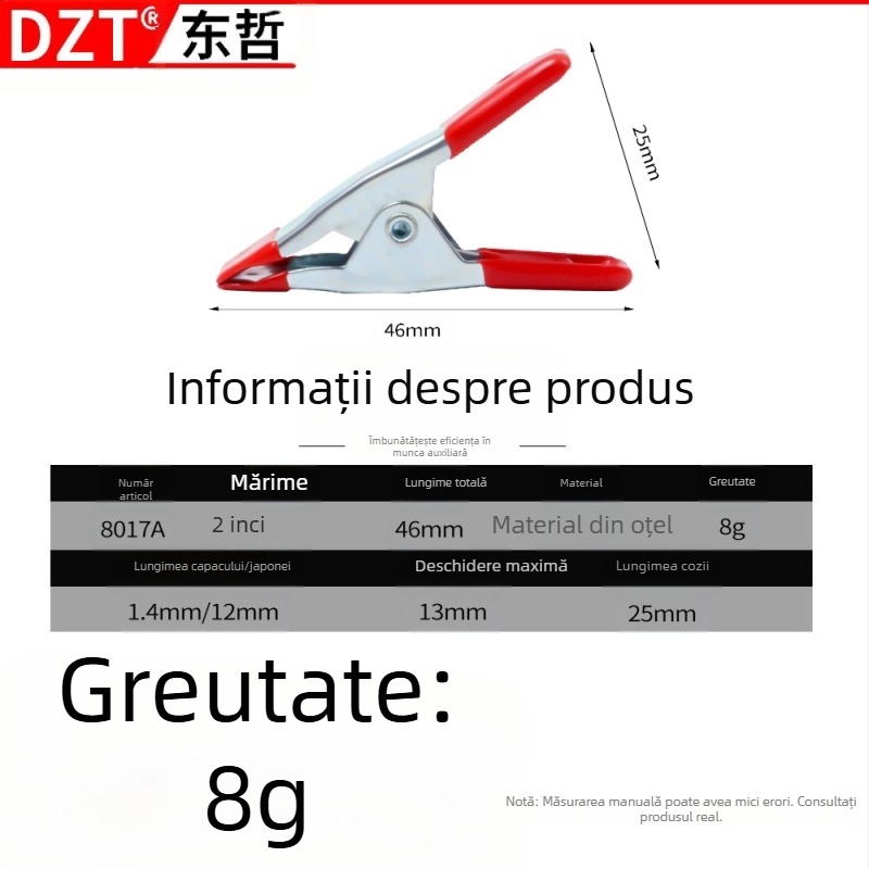 Clemă pentru fotografie și tâmplărie — brand Mei Fang — tip: clemă; aplicație: 1; specificații: clemă metalică