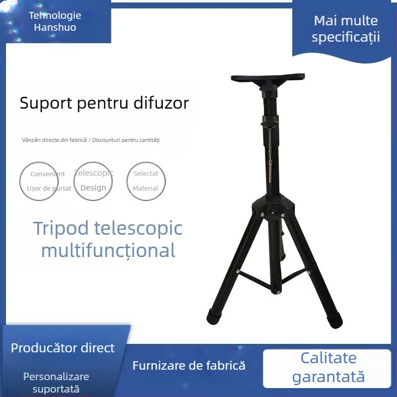 Han Shuo 1203 Suport Tripod Metal pentru boxe, proiector și lumini stroboscopice