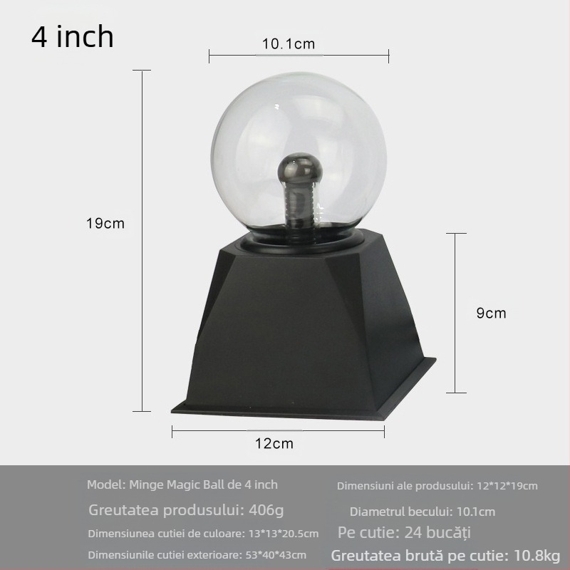 Sferă geometrică din sticlă Hao Li – turnată prin suflare din sticlă borosilikat de înaltă calitate, personalizabilă, cu suprafață lustruită, logo imprimat