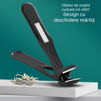 Set de tăietori pentru unghii cu fălci înclinate, mâner lung – oțel inoxidabil, turnare cu pulbere, deschidere mare