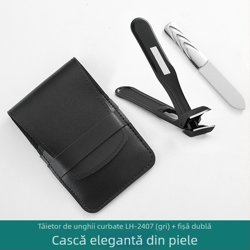 Set de tăietori pentru unghii cu fălci înclinate, mâner lung – oțel inoxidabil, turnare cu pulbere, deschidere mare