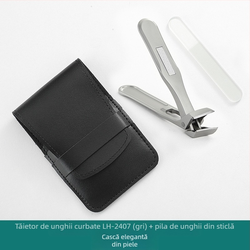 Set de tăietori pentru unghii cu fălci înclinate, mâner lung – oțel inoxidabil, turnare cu pulbere, deschidere mare