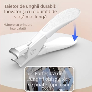 Clește pentru unghii pentru unghii groase, oțel inoxidabil, portabil, ambalaj de 500 buc.