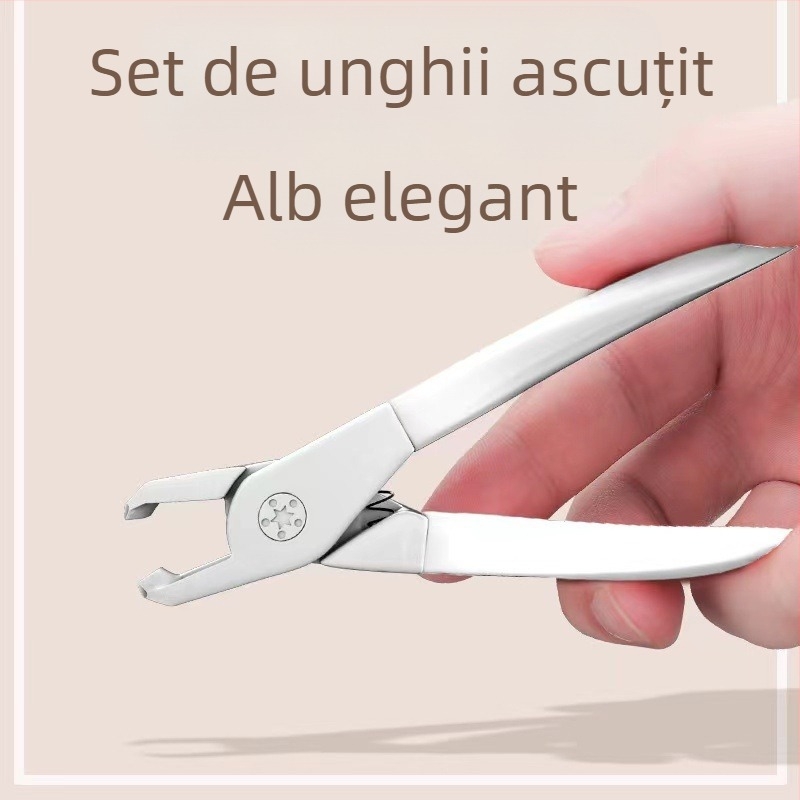Clește pentru unghii pentru unghii groase, oțel inoxidabil, portabil, ambalaj de 500 buc.