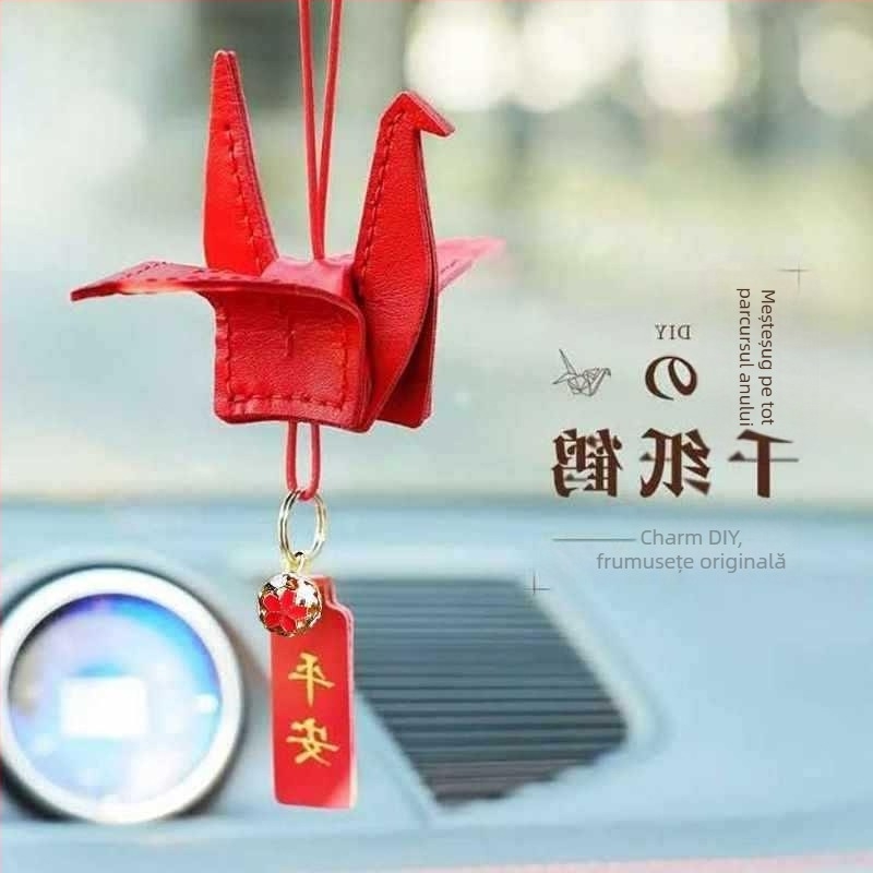 Kit DIY decor auto din piele – stil Cartoon, aromă, decor interior