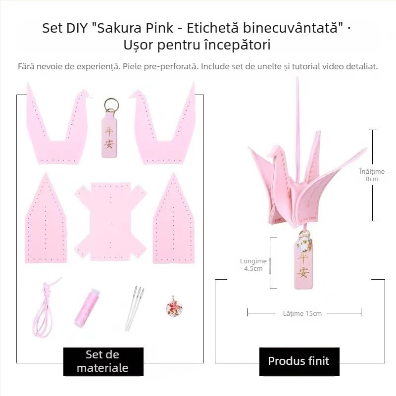 Kit DIY decor auto din piele – stil Cartoon, aromă, decor interior