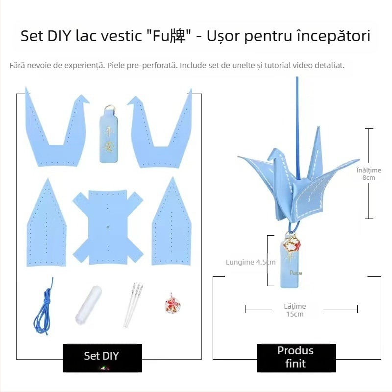 Kit DIY decor auto din piele – stil Cartoon, aromă, decor interior