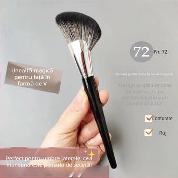 Mapina Pensulă Highlight/Contur Față – 1 bucată, fibre sintetice