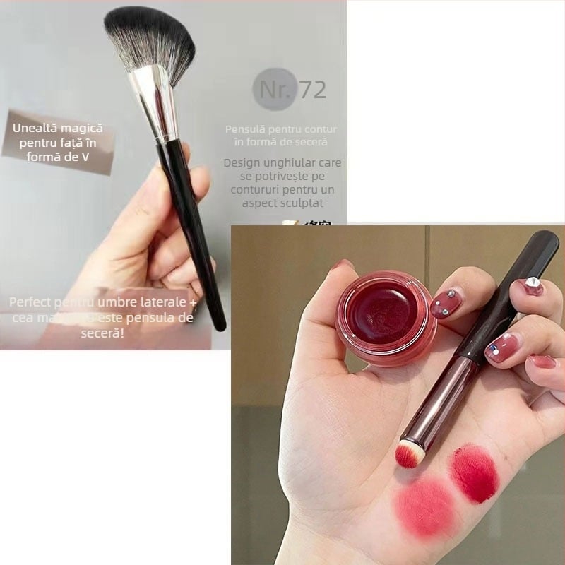 Mapina Pensulă Highlight/Contur Față – 1 bucată, fibre sintetice