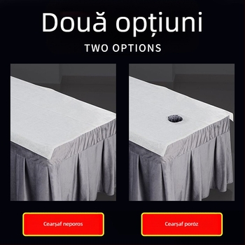 Foaie de pat de unică folosință pentru saloane de înfrumusețare și hoteluri, material nețesut, respirabil, cu găuri, Fengyun Beauty