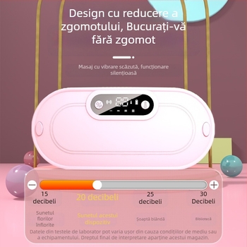 Centură de încălzire a abdomenului cu masaj prin vibrații, model Y20, reîncărcabilă, funcție de temporizare, temperatură 50–60°C