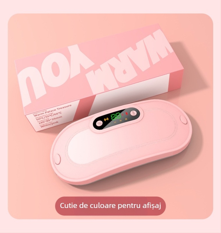 Centură de încălzire a abdomenului cu masaj prin vibrații, model Y20, reîncărcabilă, funcție de temporizare, temperatură 50–60°C