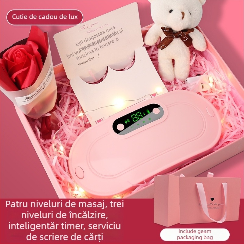 Centură de încălzire a abdomenului cu masaj prin vibrații, model Y20, reîncărcabilă, funcție de temporizare, temperatură 50–60°C