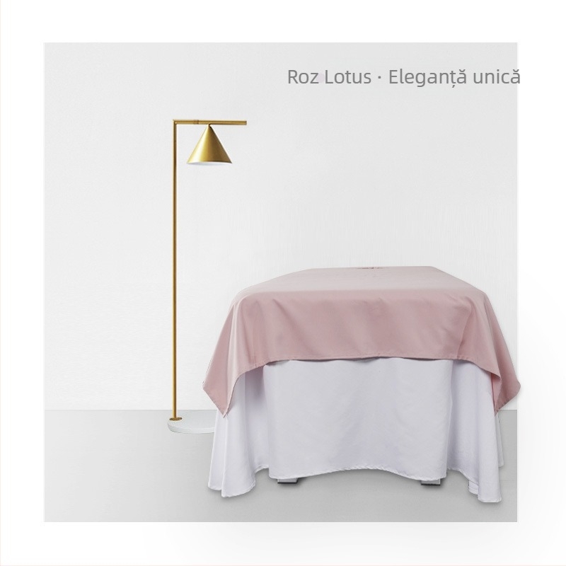 Aibang cearșaf de pat din poliester-bumbac, culoare solidă, imprimare reactiva și vopsire, stil modern minimalist