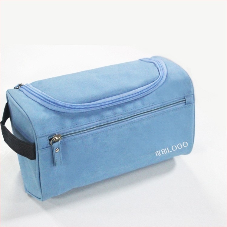Geantă de toaletă pentru călătorii, PU impermeabil, capacitate mare, compartiment pentru ruj, unisex, stil stradal (PU, impermeabil, capacitate mare, compartiment pentru ruj)