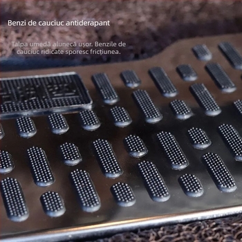 Pedala șoferului pentru automobil, din oțel inoxidabil, antiderapant, placă rezistentă la abraziune