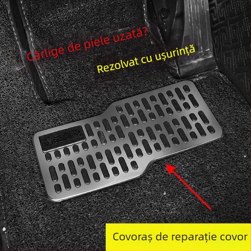 Pedala șoferului pentru automobil, din oțel inoxidabil, antiderapant, placă rezistentă la abraziune