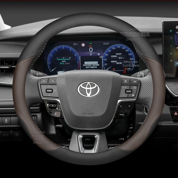 Acoperire volan auto – stil sport, universal pentru toate sezoanele, din piele de vită, proiectat special pentru mașini.