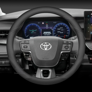 Acoperire volan auto – stil sport, universal pentru toate sezoanele, din piele de vită, proiectat special pentru mașini.