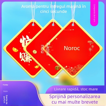 Pandant parfum auto cu miros de trandafir, ornament auto de agățat, design personalizabil, durată de evaporare 31–60 de zile, durată de viață 1 an, brand Fragrance imprint set