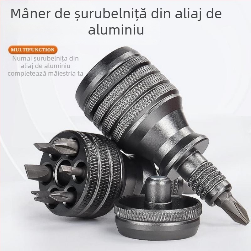 Set 7-în-1 șurubelnițe magnetice din oțel crom-vanadiu pentru reparații ale telefoanelor (fără izolație, 0,12 kg)