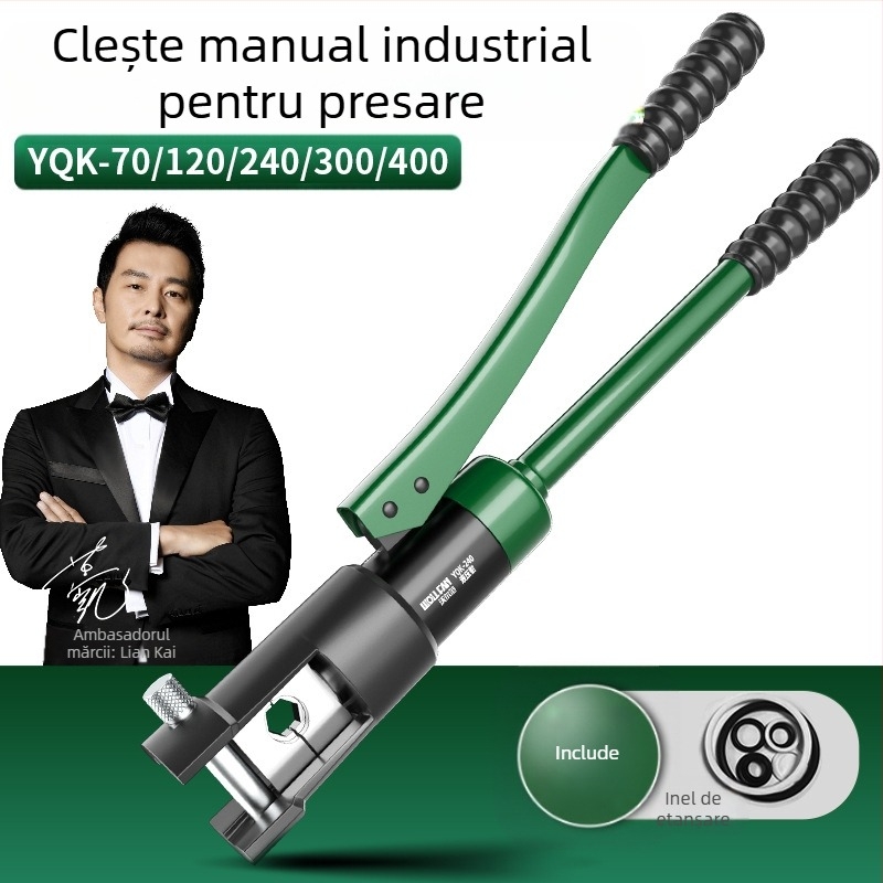 Pense hidraulice pentru crimpare pentru electricieni, design integrat, Volvan, economie de efort, greutate 10, material: oțel special