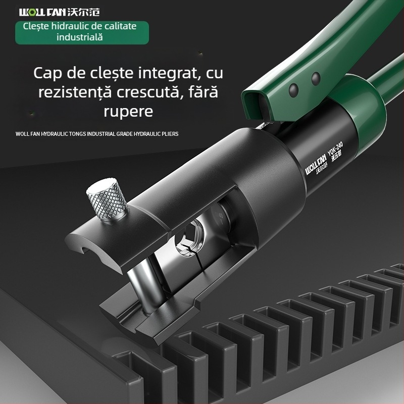 Pense hidraulice pentru crimpare pentru electricieni, design integrat, Volvan, economie de efort, greutate 10, material: oțel special