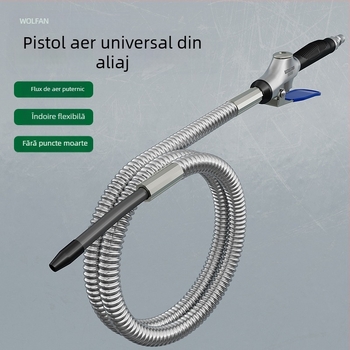 Wallvan pistol de suflat praf, model Stowable, aliaj de aluminiu, universal pentru curățare și îndepărtarea prafului
