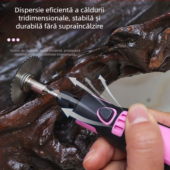 Polizor-miniu electric pentru lustruire – Li-ion reîncărcabil, 3,6V, viteză fixă, pentru lustruire și tăiere DIY