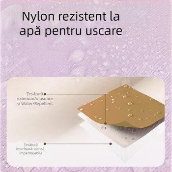 Rucsac școlar pentru fete - Material Oxford, respirabil, impermeabil, ultraușor, rezistent, protecție a coloanei, mare capacitate, pentru elevi clasele 3–12