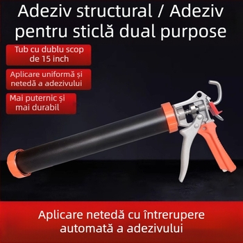 Pistol de lipit cu silicon pentru sticlă — model economic pentru uz casnic (Seria: Glass glue gun; Presiune maximă: 0-999; Greutate: 0-550)