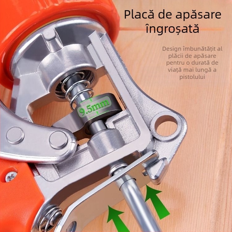 Pistol de lipit cu silicon pentru sticlă — model economic pentru uz casnic (Seria: Glass glue gun; Presiune maximă: 0-999; Greutate: 0-550)