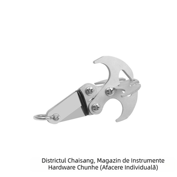 Cârlig de alpinism din oțel inoxidabil, exterior, cu mecanism pliabil de eliberare și gravitație