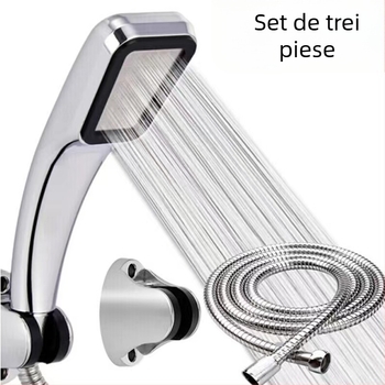 Duș cu 300 găuri, presurizat, corp ABS rotund, montaj pe perete, finisaj UV